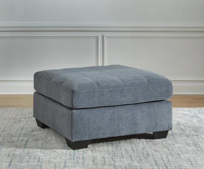 Ashley Marleton Oversized Accent Ottoman In Denim