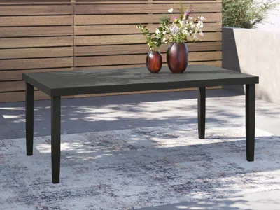 Ashley Maroska Outdoor Dining Table In Black