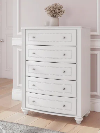 Ashley Maylilly Chest Of Drawers In White