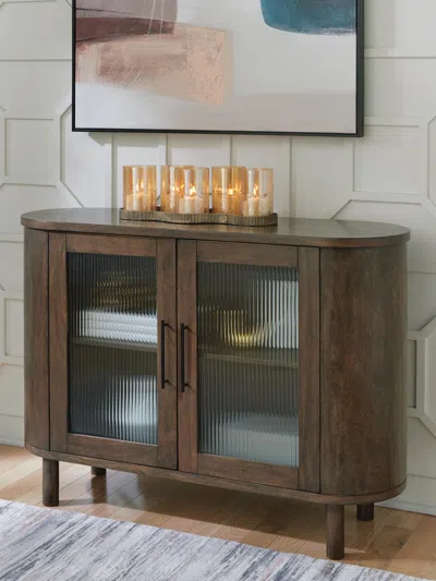 Ashley Mayridge Accent Cabinet In Medium Brown