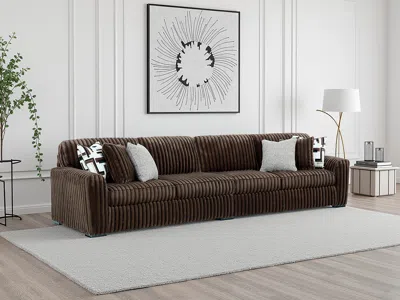 Ashley Midnight-madness 2-piece Sectional In Chocolate