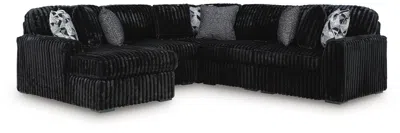 Ashley Midnight-madness 5-piece Sectional With Chaise In Onyx