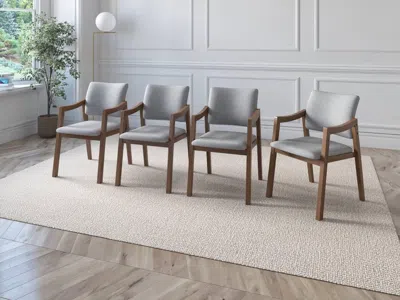 Ashley Midtown Concept Glacern Dining Chair (set Of 4) In Dark Gray