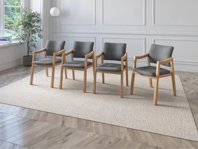 Ashley Midtown Concept Glacern Dining Chair (set Of 4) In Light Gray