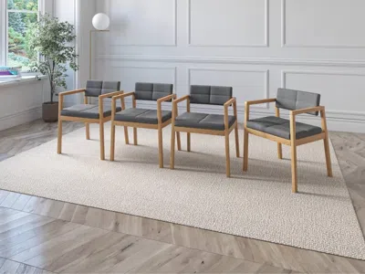 Ashley Midtown Concept Nexara Dining Chair (set Of 4) In Light Gray