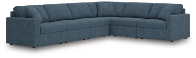 Ashley Modmax 6-piece Modular Next-gen Nuvella™ Performance Fabric Sectional In Ink