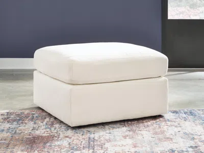 Ashley Modmax Next-gen Nuvella™ Performance Fabric Oversized Accent Ottoman In Oyster