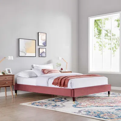 Ashley Modway Harlow Twin Platform Bed Frame In Dusty Rose