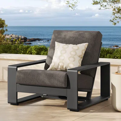 Ashley Modway Lirienne Outdoor Lounge Chair In Smoke