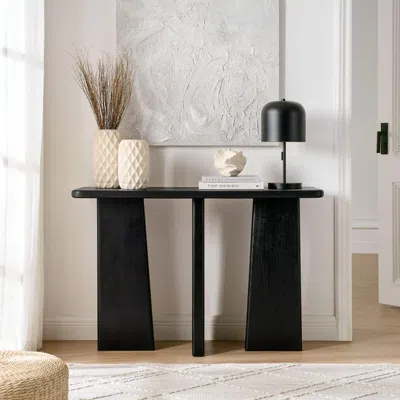 Ashley Modway Porter Console Table In Black