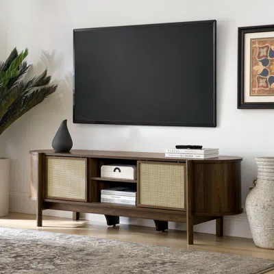 Ashley Modway Reid 62" Tv Stand In Walnut