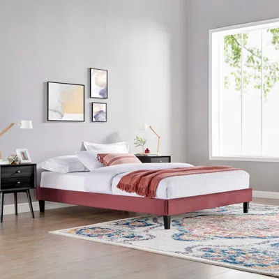 Ashley Modway Reign Twin Platform Bed Frame In Dusty Rose