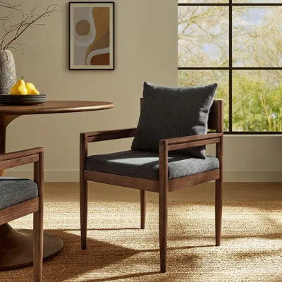 Ashley Modway Remington Dining Armchair In Charcoal