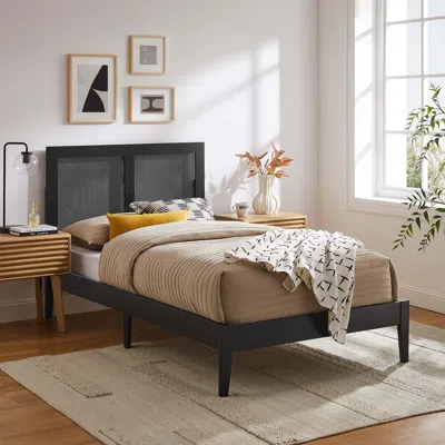 Ashley Modway Sirocco Twin Panel Platform Bed In Black