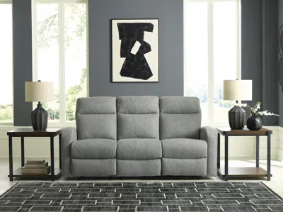 Ashley Moreau Place Manual Reclining Sofa In Sterling