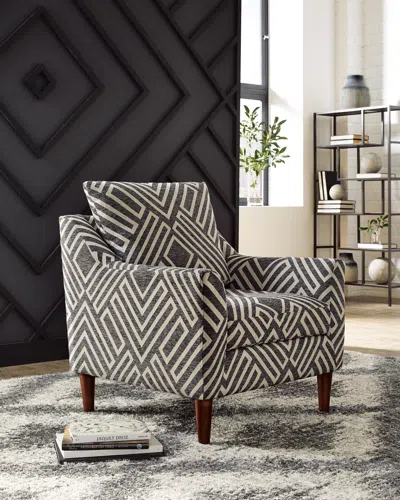 Ashley Morrilton Next-gen Nuvella™ Performance Fabric Accent Chair In Natural/charcoal