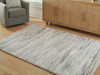 Ashley Nace 5' X 7' Memory Foam Area Rug In Gray/brown/white