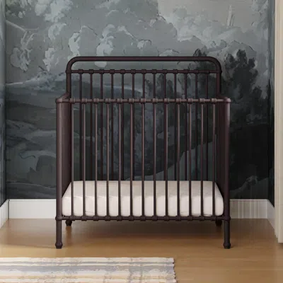 Ashley Namesake Winston 3-in-1 Convertible Mini Crib In Vintage Iron