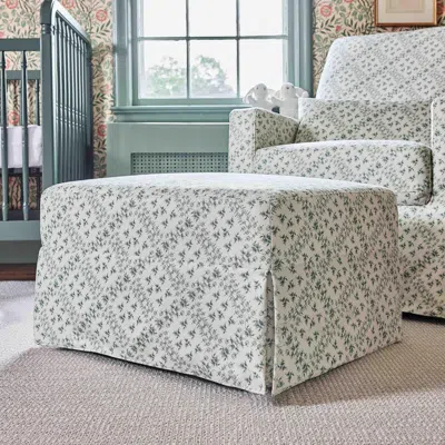 Ashley Namesake X Sarah Flint Ottoman In Green