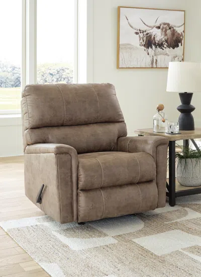 Ashley Navi Manual Recliner In Fossil
