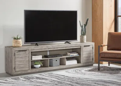 Ashley Naydell 92" Tv Stand In Gray