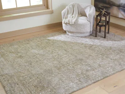 Ashley Neroham Large Rug In Gray/brown/cream