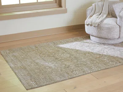 Ashley Neroham Medium Rug In Gray/brown/cream