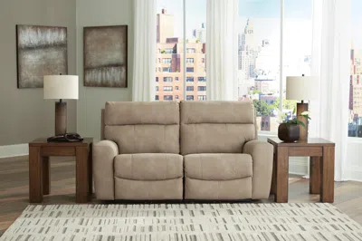 Ashley Next-gen Durapella Performance Fabric 2-piece Dual Power Reclining Modular Loveseat In Sand
