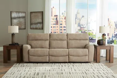 Ashley Next-gen Durapella Performance Fabric 3-piece Dual Power Reclining Modular Sofa In Sand
