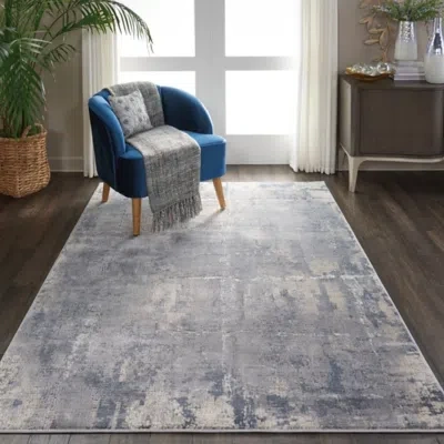 Ashley Nourison Gray And Beige 4'x6' Area Rug In Gray/beige