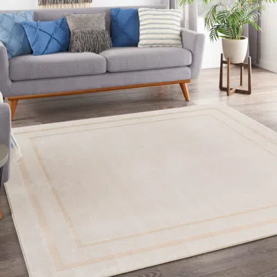 Ashley Nourison Home Indoor/outdoor Essentials Area Rug In Ivory/gold