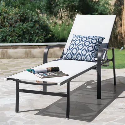 Ashley Nuu Garden Outdoor Lounge Chair In Gray