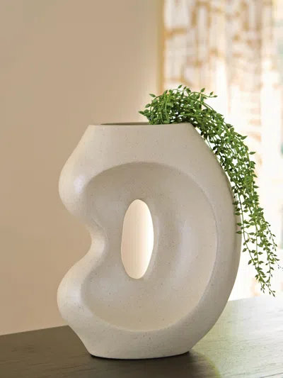 Ashley Odion Vase In Stone