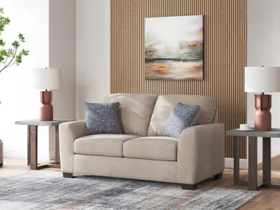 Ashley Panola Loveseat In Taupe
