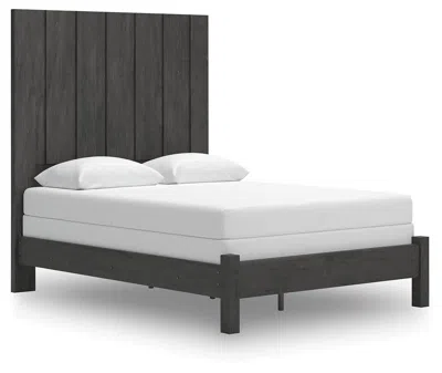 Ashley Parlayon Queen Panel Bed In Charcoal