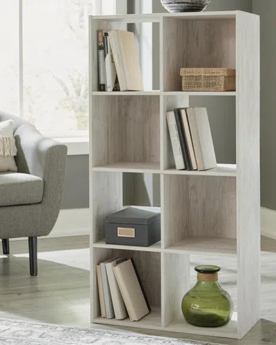 Ashley Paxberry Eight Cube Organizer In Whitewash