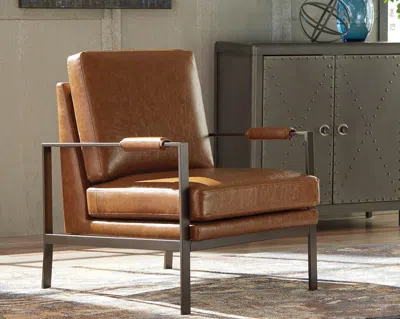 Ashley Peacemaker Accent Chair In Brown
