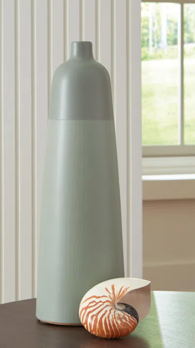 Ashley Peerland Tall Vase In Sage Green