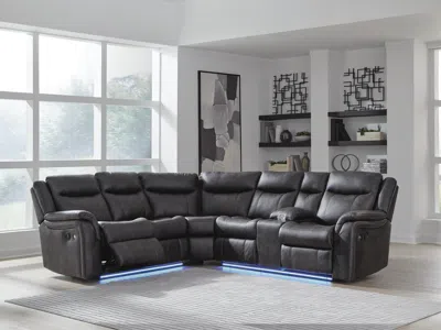 Ashley Perarrygin 2-piece Manual Reclining Sectional In Carbon
