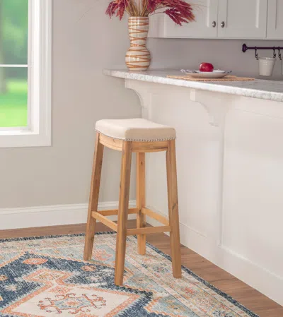 Ashley Perry Bar Stool In Rustic Brown