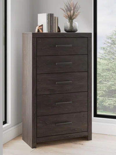 Ashley Prendonea Chest Of Drawers In Charcoal