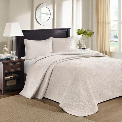 Ashley Quebec Full Reversible Bedspread Set In Cream