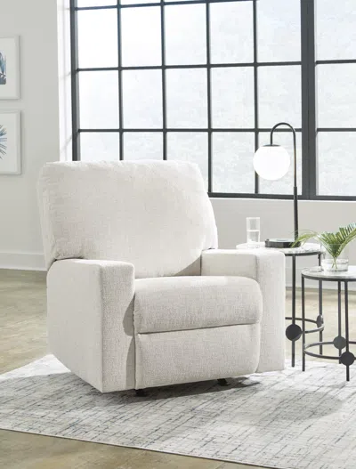 Ashley Rannis Manual Rocker Recliner In Snow
