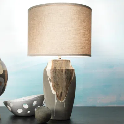 Ashley Relaxed Elegance Canyon Table Lamp In Gray
