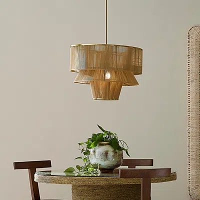 Ashley Relaxed Elegance Eliza 1-light Chandelier In Natural