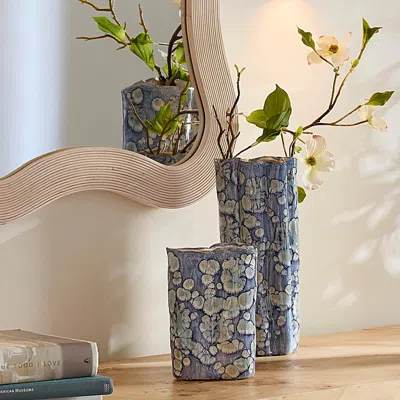 Ashley Relaxed Elegance Lana Vase (set Of 2) In Blue