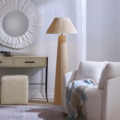 Ashley Relaxed Elegance Tava Floor Lamp In Cream