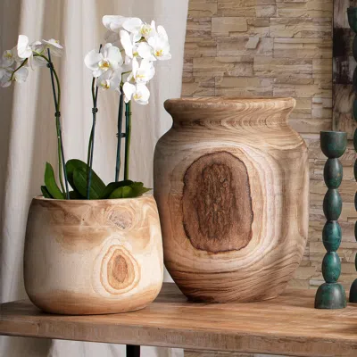 Ashley Relaxed Elegance Verona Vase In Brown