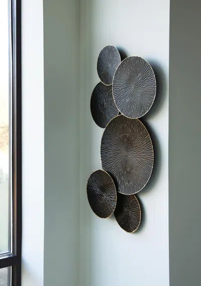 Ashley Rhetlen Wall Decor In Black/gold Finish