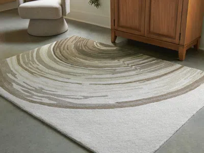 Ashley Rizwana 5' X 7' Area Rug In Ivory/brown/gray